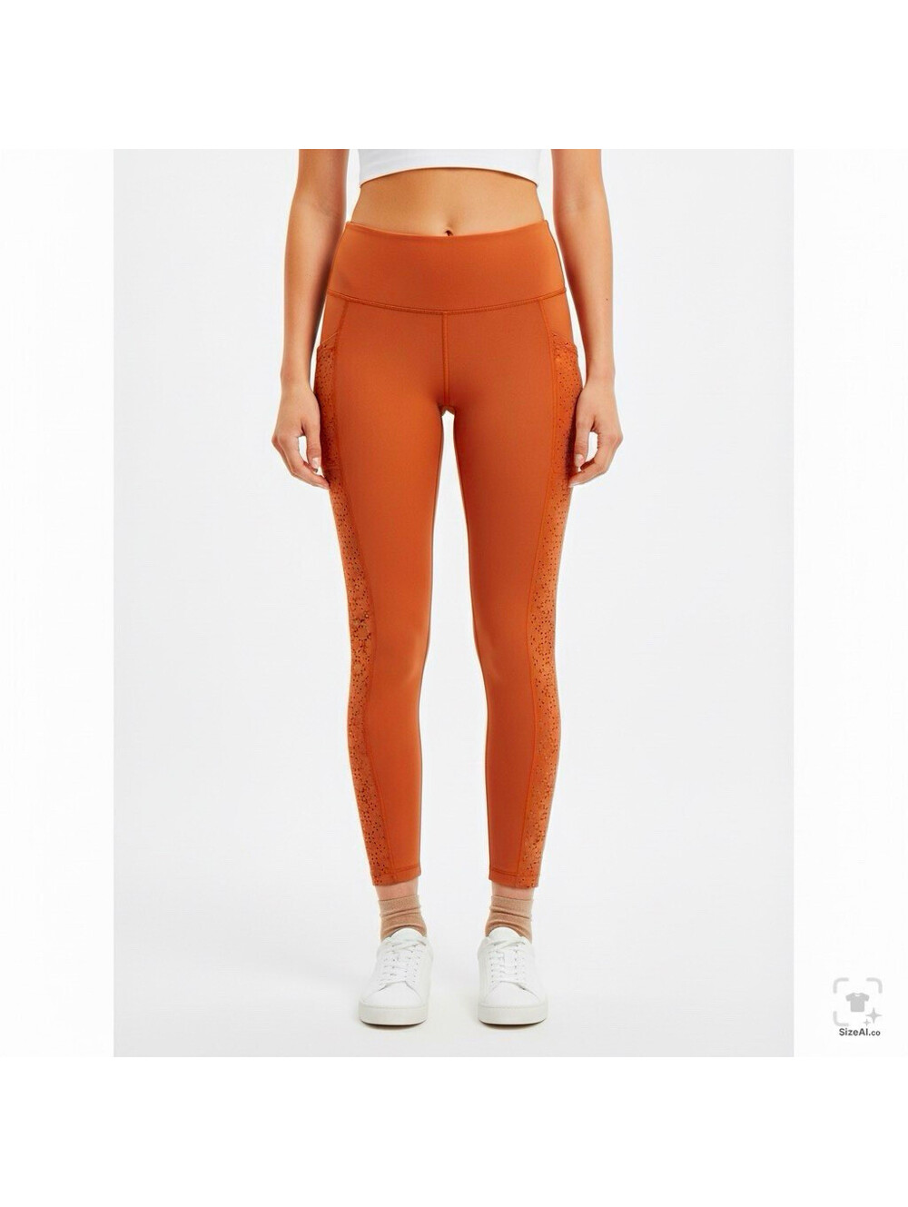 Aerie Womens Brown Activewear Ankle Leggings Pull On Stretch Skinny M
